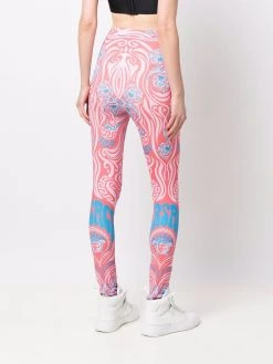 Versace legging imprimé à taille haute