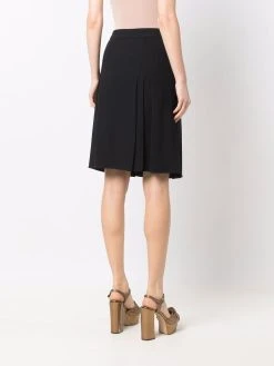 Versace jupe plissée à plaque Medusa