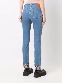Versace jean à empiècements contrastants