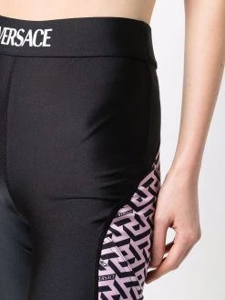 Versace legging La Greca à empiècements contrastants