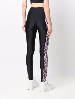Versace legging La Greca à empiècements contrastants