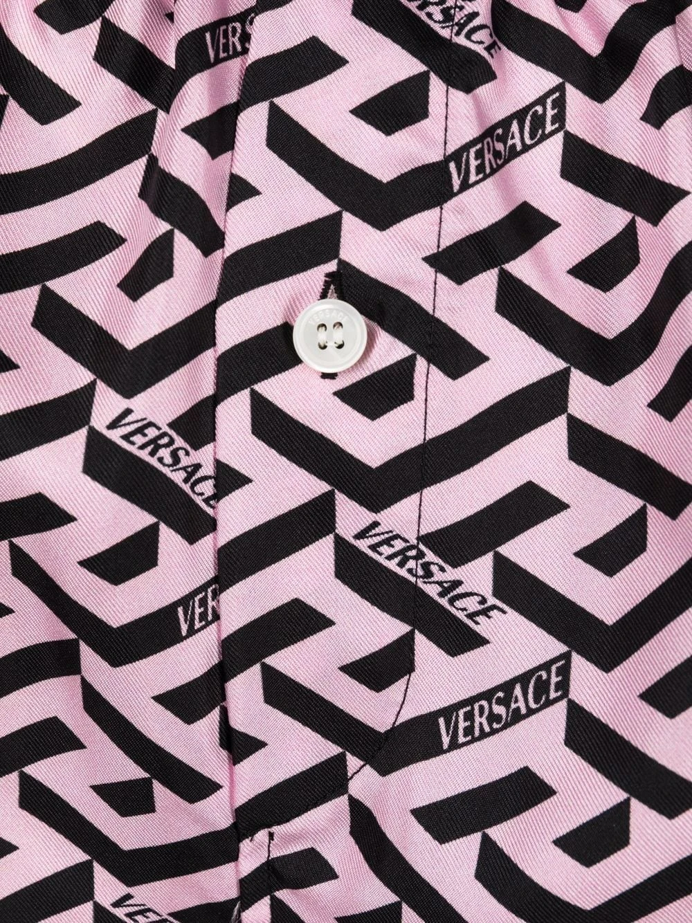 Versace Short de pyjama à imprimé La Greca Signature Pas Cher bas de pyjama femme 5 Versace short de pyjama à imprimé La Greca Signature