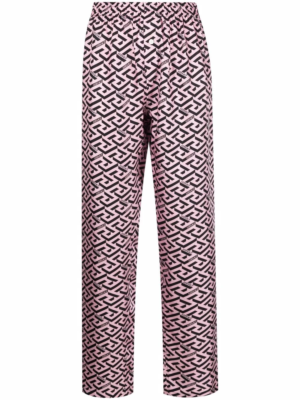 Versace Pantalon de pyjama à imprimé La Greca Signature Prix Acceptable bas de pyjama femme 3 Versace pantalon de pyjama à imprimé La Greca Signature