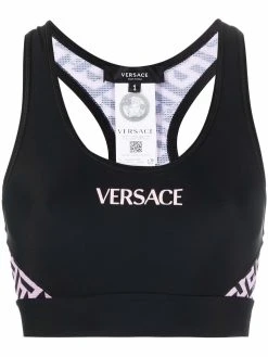 Versace brassière de sport à imprimé La Greca