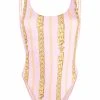 Versace maillot de bain à imprimé chaine