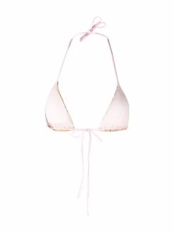 Versace haut de bikini à imprimé baroque