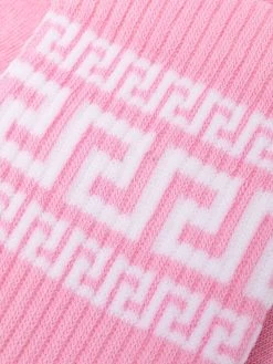 Versace chaussettes Greca nervurées