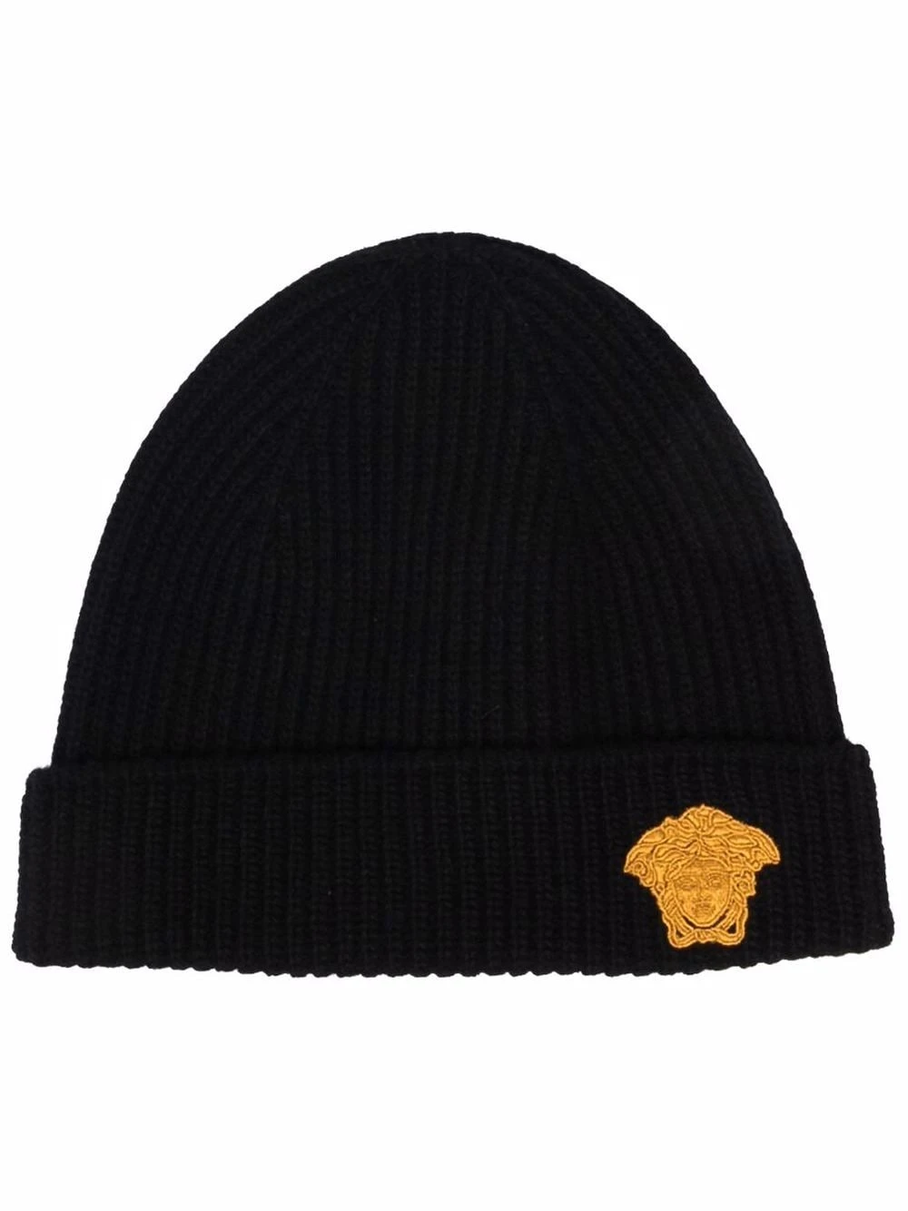 Versace Prix Avantageux Bonnet nervuré à logo Medusa chapeaux, bonnets & casquettes femme 3 Versace bonnet nervuré à logo Medusa