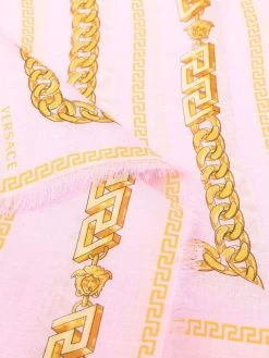 Versace écharpe à imprimé chaine