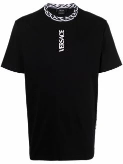 Versace t-shirt à détails imprimés La Greca