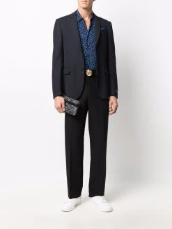 Versace blazer La Greca à simple boutonnage