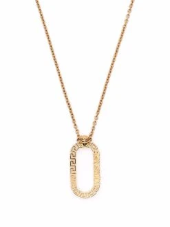 Versace collier Ă pendentif ovale