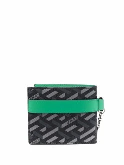 Versace portefeuille pliant à imprimé La Greca