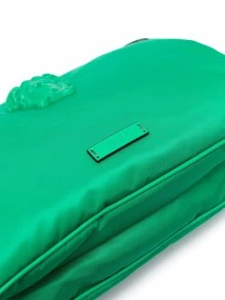 Versace sac à ordinateur à logo brodé