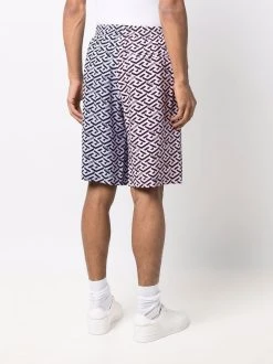 Versace bermuda à imprimé Greca