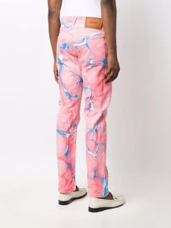 Versace jean droit à patch logo