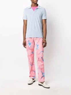 Versace jean droit à patch logo