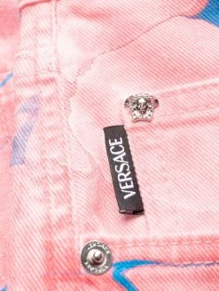 Versace jean droit à patch logo