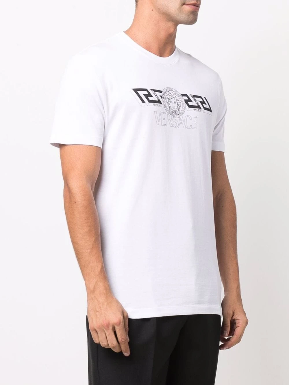 Versace T shirt à logo imprimé Remise En Ligne t-shirts homme 5 Versace t-shirt à logo imprimé