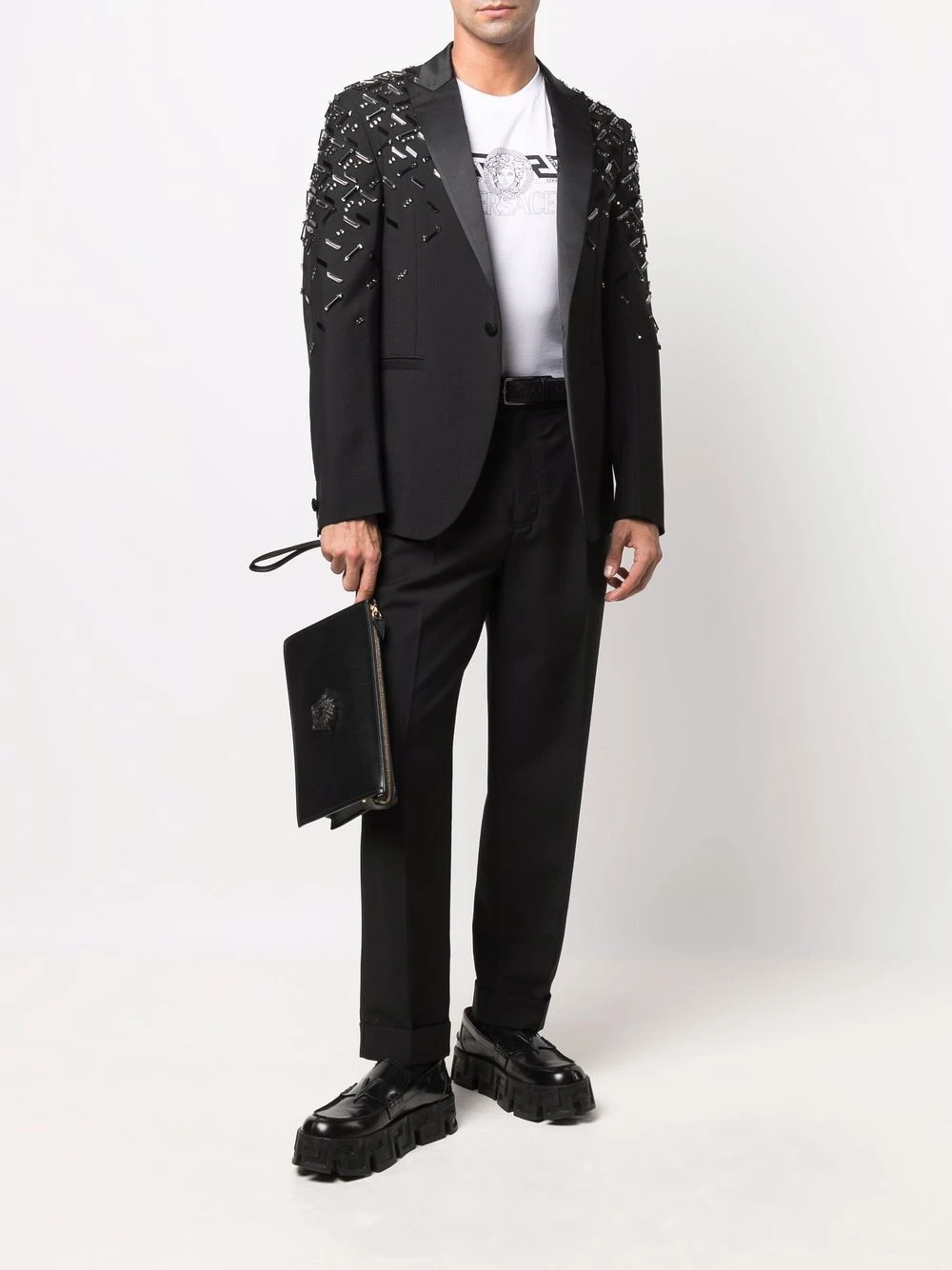 Versace T shirt à logo imprimé Remise En Ligne t-shirts homme 4 Versace t-shirt à logo imprimé