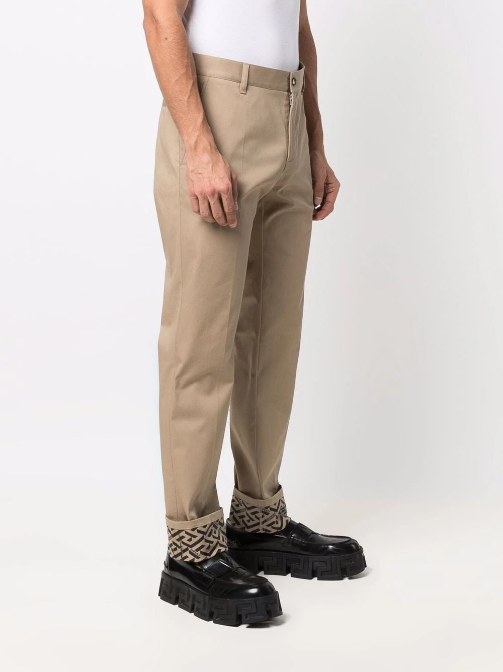 Versace Pantalon chino à coupe droite Prix Avantageux pantalons droits homme 5 Versace pantalon chino à coupe droite