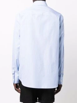 Versace chemise imprimée Greca à fines rayures