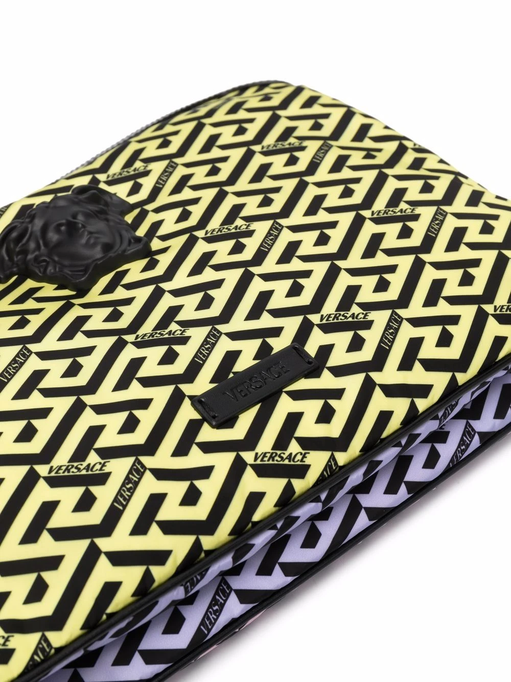 Garantie De Qualité 100% Versace Pochette d'ordinateur zippée à logo sacs ordinateur & porte-documents homme 6 Versace pochette d'ordinateur zippée à logo