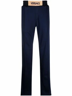 Versace pantalon de jogging à rayures latérales