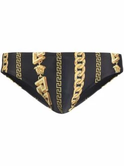 Versace slip de bain à imprimé Chain-Greca