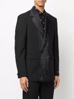 Versace blazer La Greca à boutonnière croisée