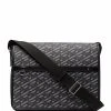 Versace sac porté épaule en cuir à logo imprimé