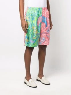 Versace short bicolore à imprimé Medusa Music