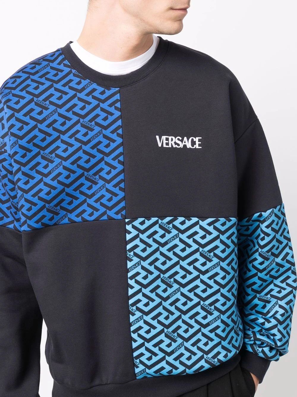 Vendre Versace Sweat à imprimé La Greca sweats homme 7 Versace sweat à imprimé La Greca