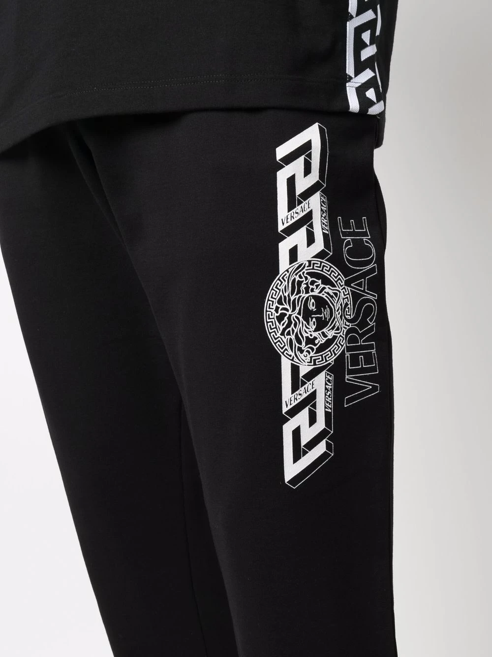 Versace Pantalon de jogging à détail Greca Qualité garantie 100% pantalons de survêtement homme 7 Versace pantalon de jogging à détail Greca