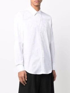 Versace chemise en coton à logo imprimé