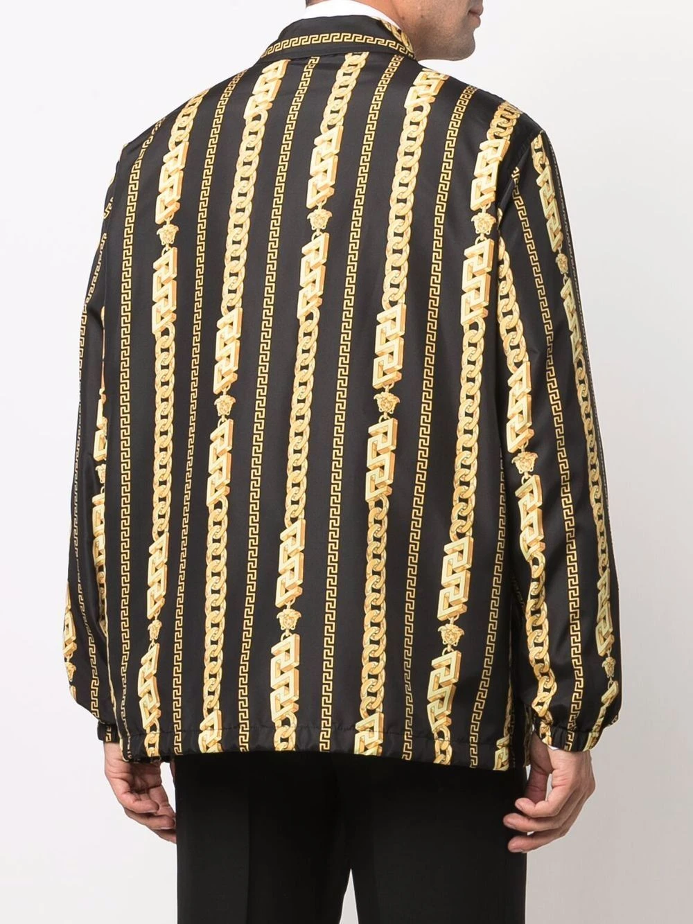 Versace Surchemise à imprimé graphique Faible Prix surchemises homme 6 Versace surchemise à imprimé graphique