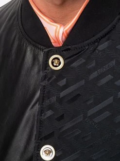 Versace veste bomber à design à empiècements