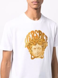 Versace t-shirt à motif Medusa brodé
