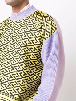 Versace pull à imprimé Greca