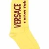Versace chaussettes à logo contrastant