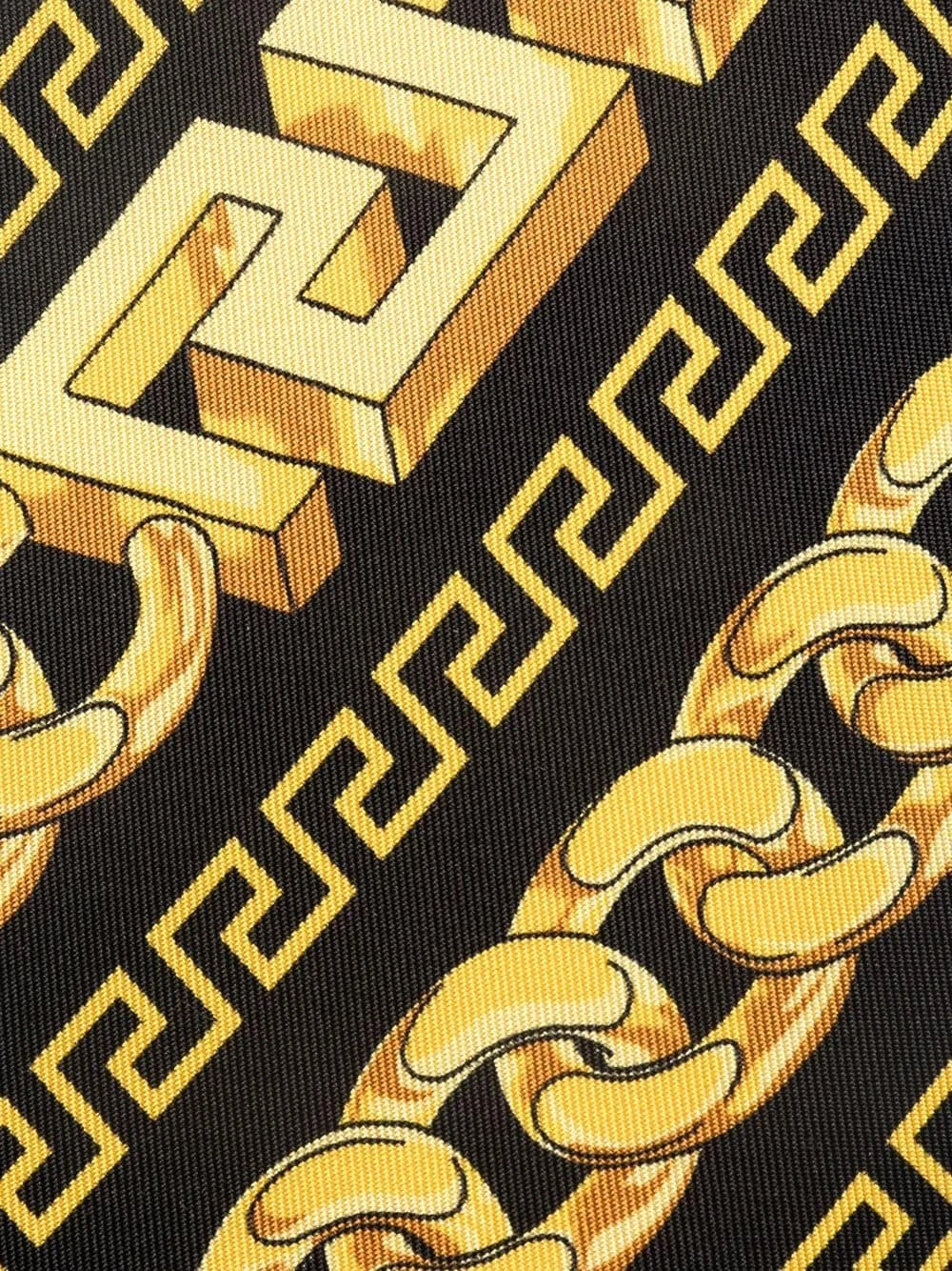 Prix Sacrifiés Versace Cravate en soie à imprimé chaine cravates & nœuds papillon homme 4 Versace cravate en soie à imprimé chaine