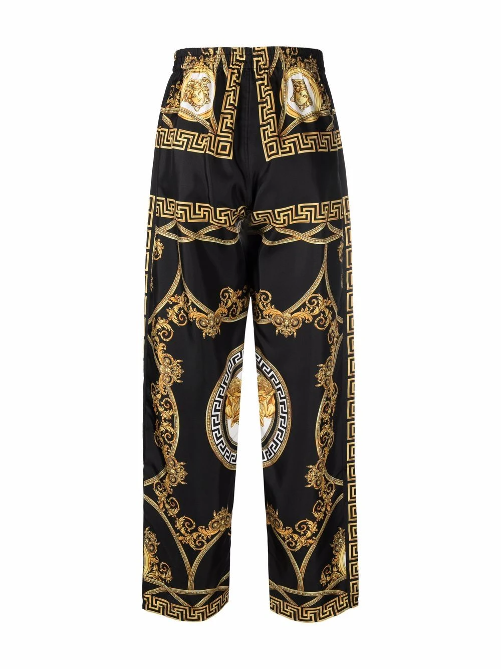 Prix Équitable Versace Bas de pyjama en soie à imprimé baroque vêtements de nuit homme 4 Versace bas de pyjama en soie à imprimé baroque