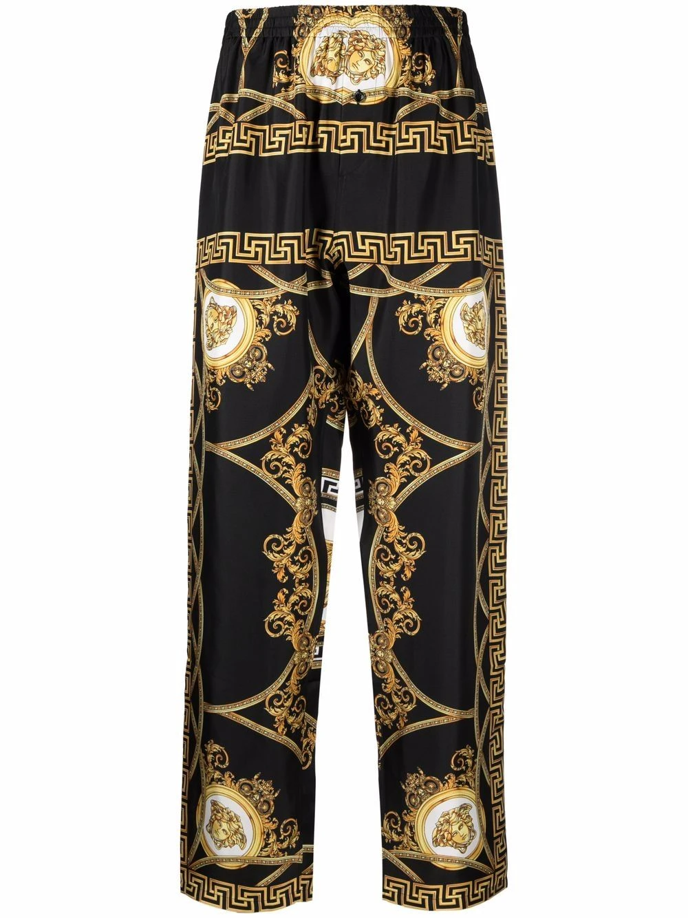 Prix Équitable Versace Bas de pyjama en soie à imprimé baroque vêtements de nuit homme 3 Versace bas de pyjama en soie à imprimé baroque