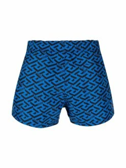 Versace short de bain à imprimé géométrique