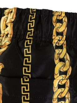 Versace short de bain Greca à imprimé chaine