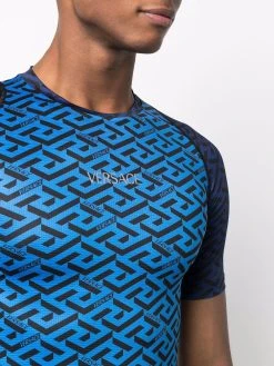 Versace haut cintré à imprimé Greca