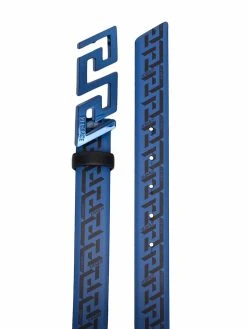 Versace ceinture en cuir à imprimé Greca