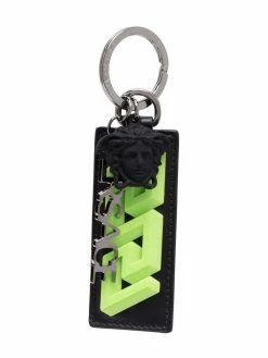 Versace porte-clés à plaque logo