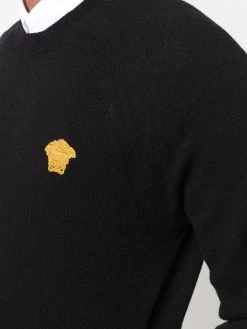 Bonne Qualité Versace Pull à patch logo pulls homme 11 Versace pull à patch logo