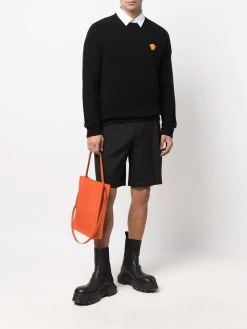 Versace pull à patch logo